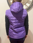 Purple Vest with detachable hood