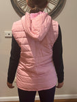 Pink Vest with detachable hood