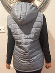 Silver Vest with detachable hood