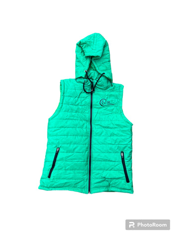 Green Vest with detachable Hood
