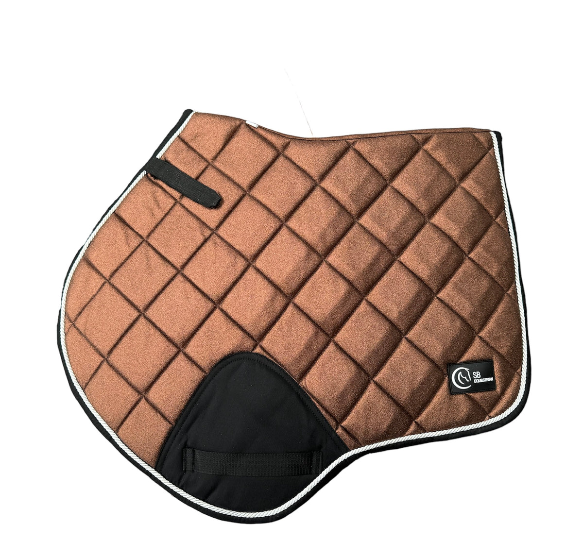 Bronze Glitter Jump saddle pad S B Equestrian