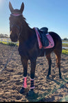 Pink Pattern Dressage saddle pad