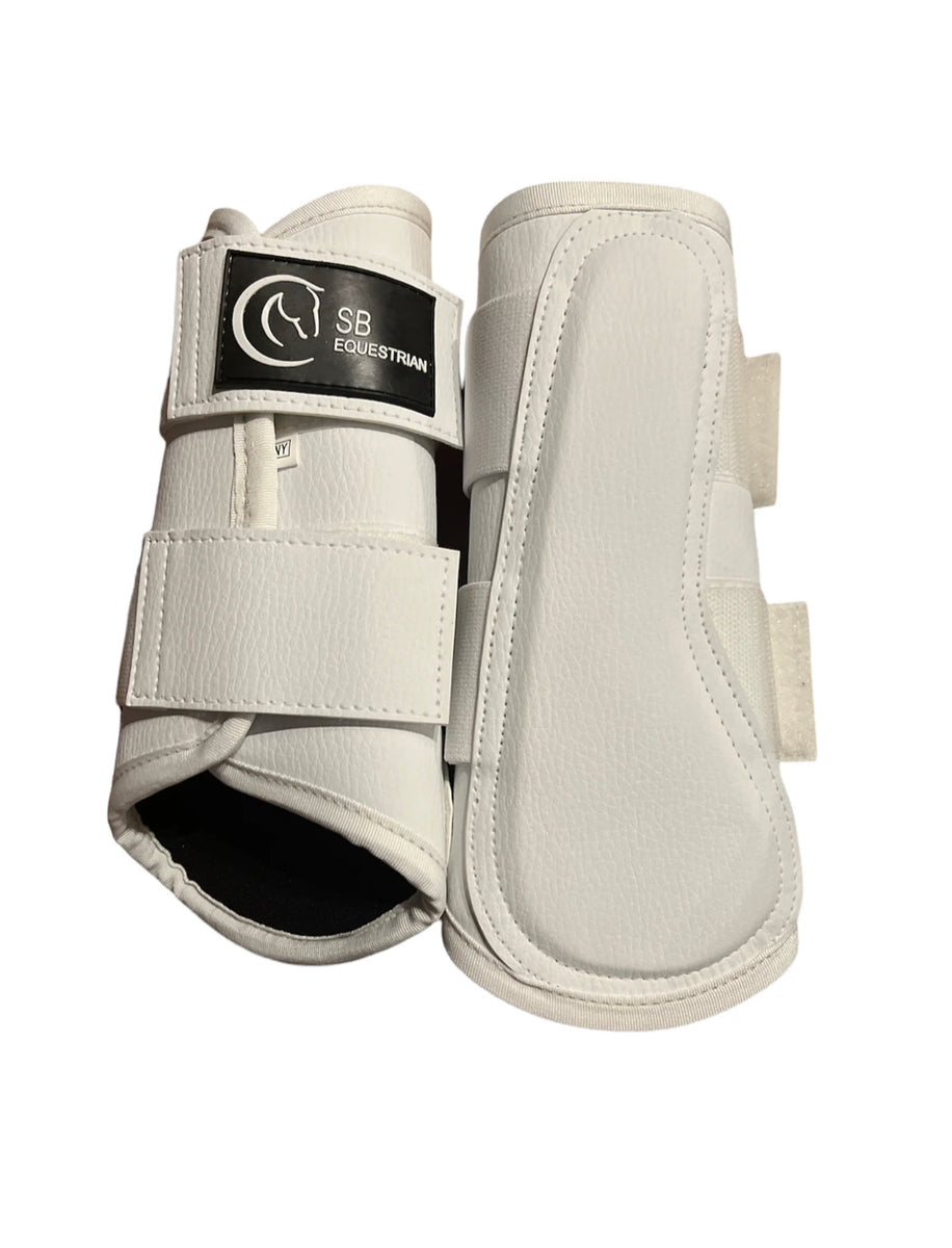 White Brushing Boots S B Equestrian