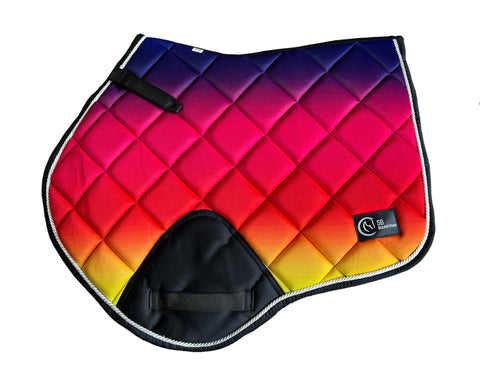 Rainbow Ombré Jump saddle pad