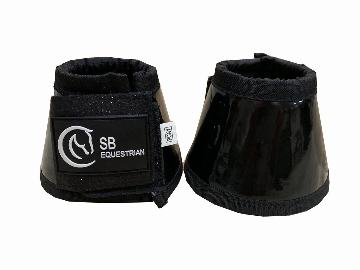 Black Glitter Bell Boots S B Equestrian