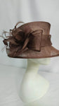 Brown Sinamay Hat