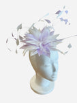 Lilac and White Fascinator