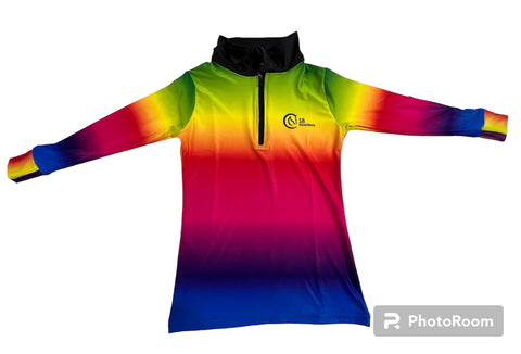 Rainbow Ombre base layer long sleeve