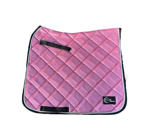 Pink Glitter Dressage saddle pad