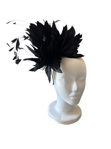Black Feather Fascinator