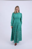 Green Lace long sleeved dress