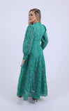 Green Lace long sleeved dress