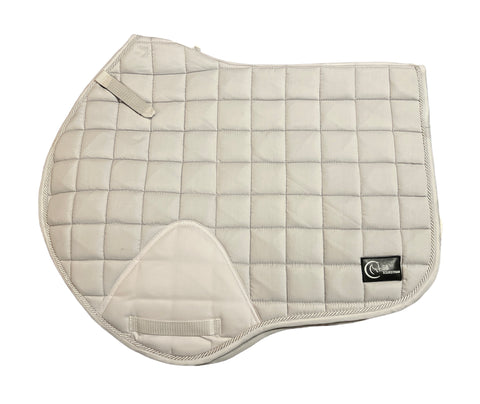 White Cotton Jump saddle pad