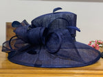 Navy Sinamay Hat