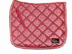 Pink Pattern Dressage saddle pad