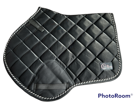 Black Premium Satin Jump saddle pad