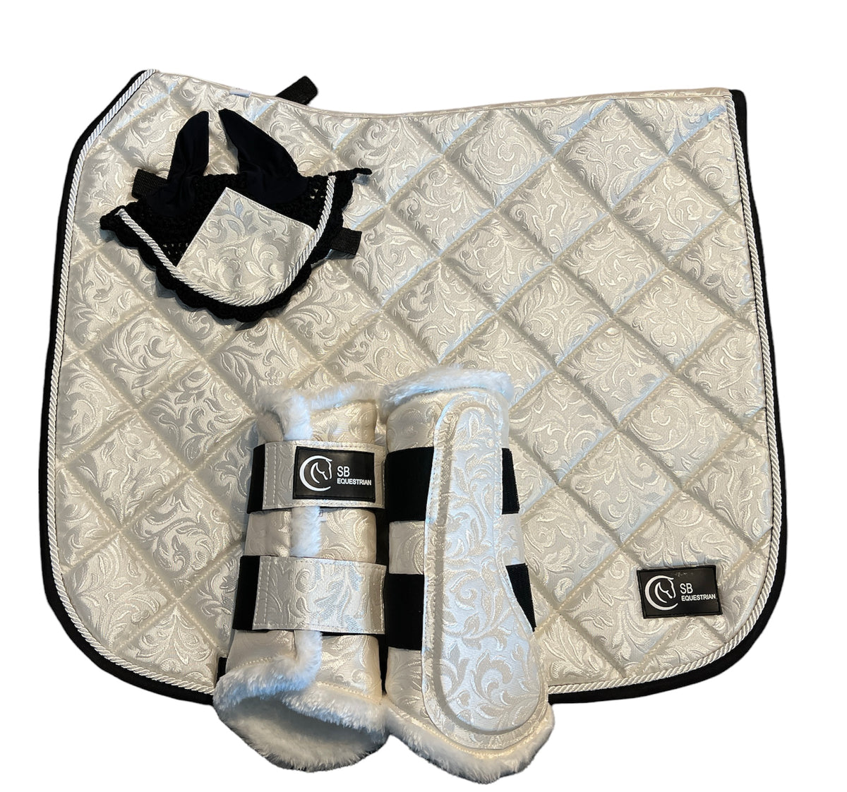 White Riding Kit White Pattern Collection – S B Equestrian