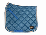 Blue Pattern Dressage saddle pad