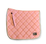 Pink and Grey Cotton Dressage saddle pad